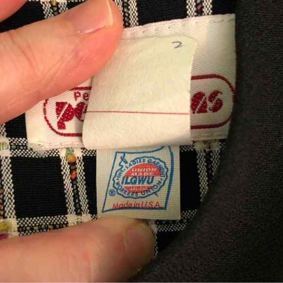 Vintage Petite Perceptions Black and Bright Pink Suit Dress Little Jacket 8P - Picture 10 of 13